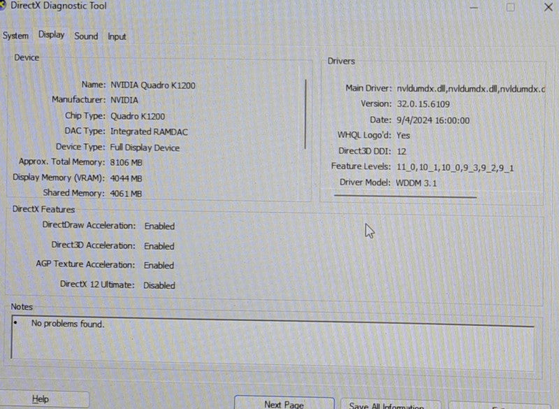 NVIDIA Quadro K1200 434949 EMB PG200 4GB Video Card LP mini-DP