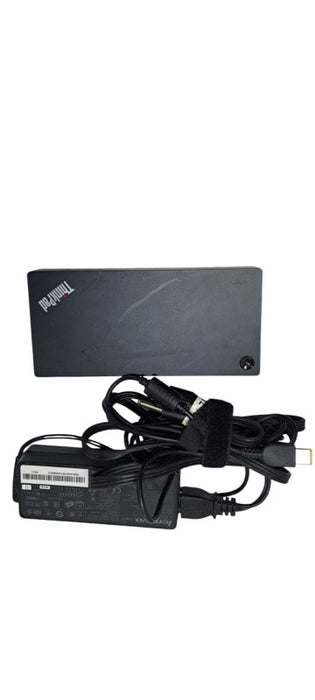 Lenovo ThinkPad Universal USB-C Laptop Dock 40AY LDA-KP W/ 90W Adapter !
