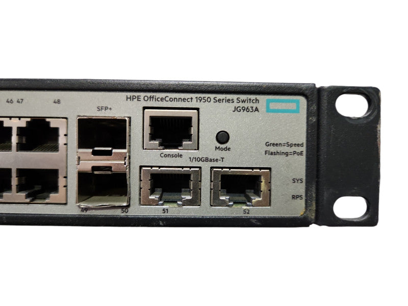 HPE JG963A OfficeConnect 1950-48G-2SFP+ 2XGT-PoE+ Switch