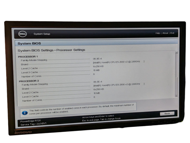 DELL PowerEdge R720 2x Intel Xeon E5-2630 v2 @ 2.60Ghz 128GB RAM  -