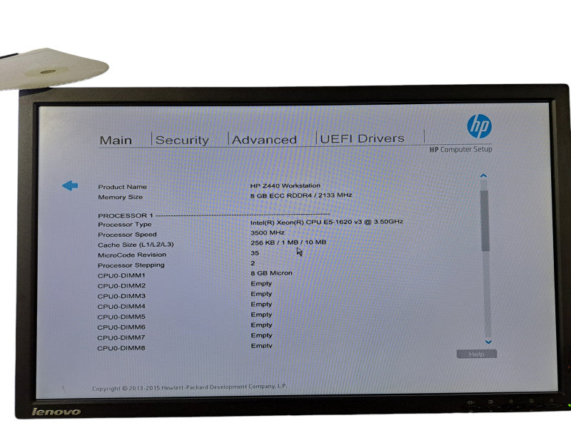 HP Z440 Workstation | Xeon E5-1620 v3 @3.50GHz, 8GB DDR4, No HDD/GPU