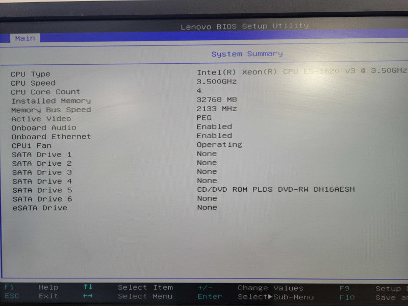 Lenovo ThinkStation P500, Xeon E5-1620 v3 3.50GHz, 32GB DDR4 2x Quadro K620 !