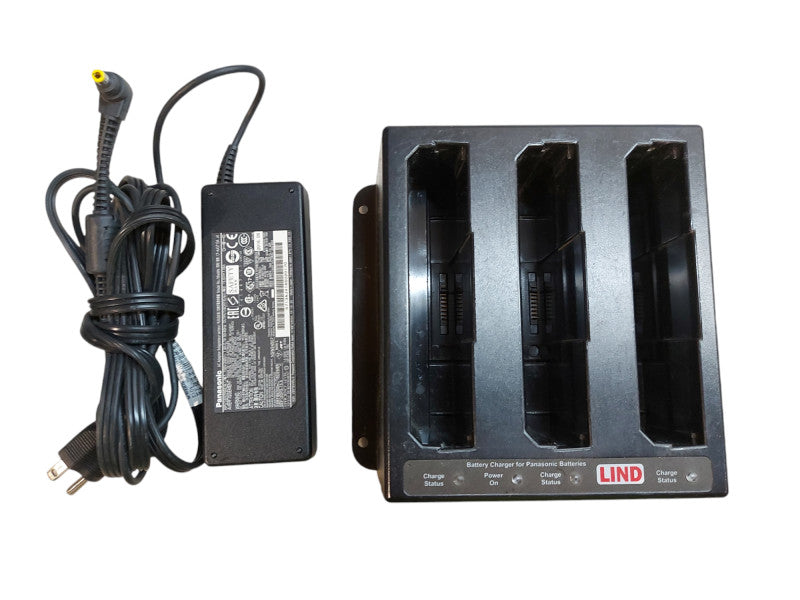 Panasonic Toughbook FZ-G1 3 Bay battery Charger w/ Adapter | READ DESC