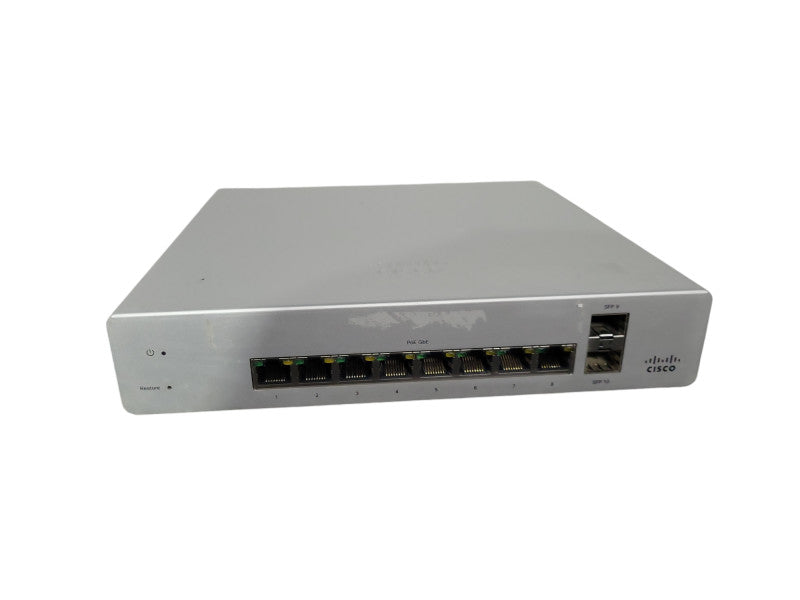 Cisco Meraki MS220-8P, 8-Port Gigabit PoE 124W Network Switch, UNCLAIMED !