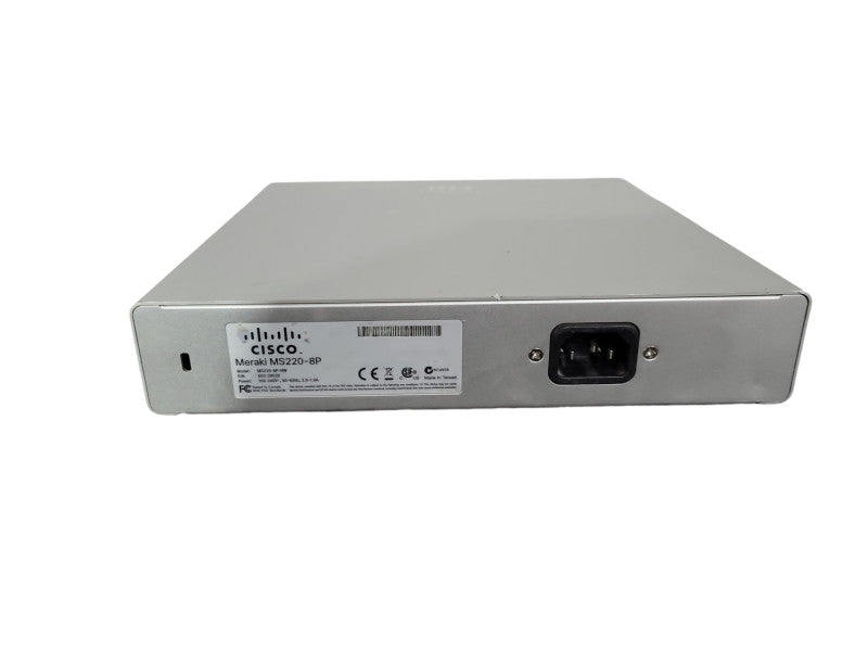 Cisco Meraki MS220-8P, 8-Port Gigabit PoE 124W Network Switch, UNCLAIMED !