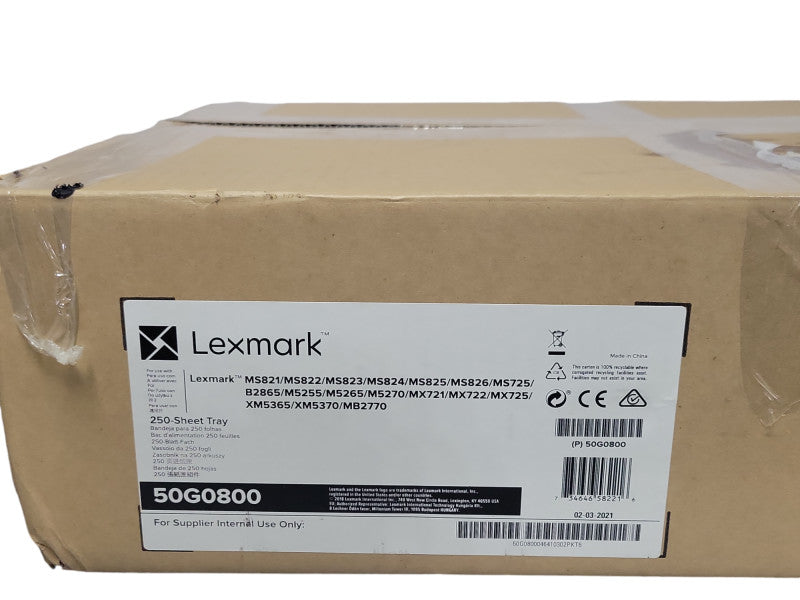 Lexmark 50G0800 250-Sheet Tray for Select Lexmark MS Series Printers _