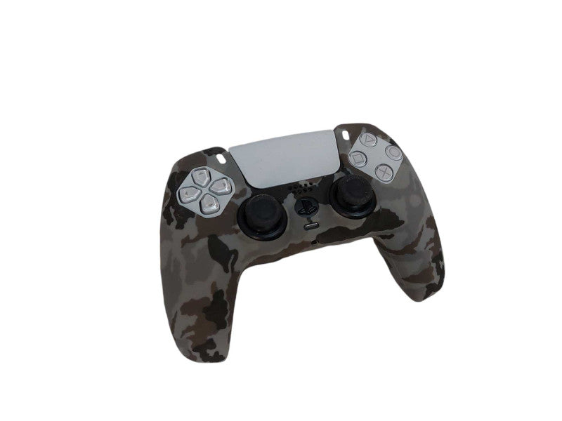 PS5 Wireless Controller White Model: CFI-ZCT1W with silicon camo cover  =
