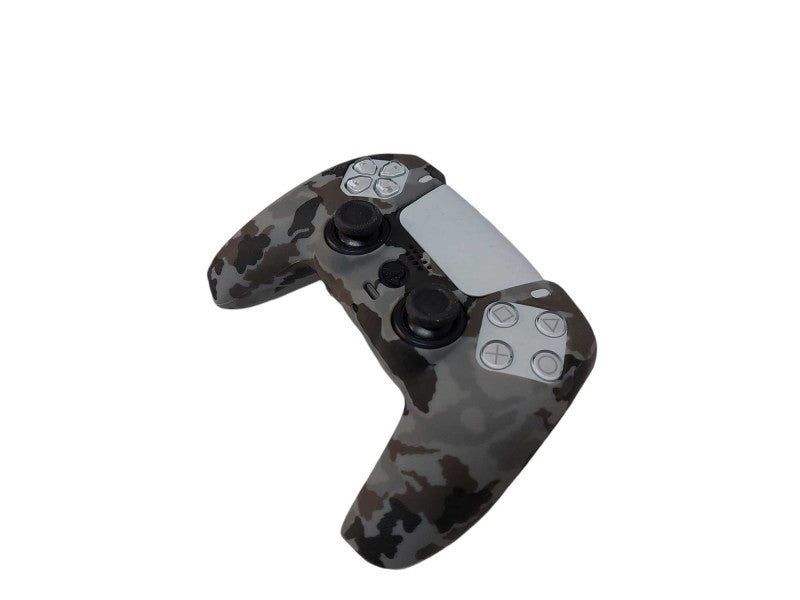 PS5 Wireless Controller White Model: CFI-ZCT1W with silicon camo cover  =