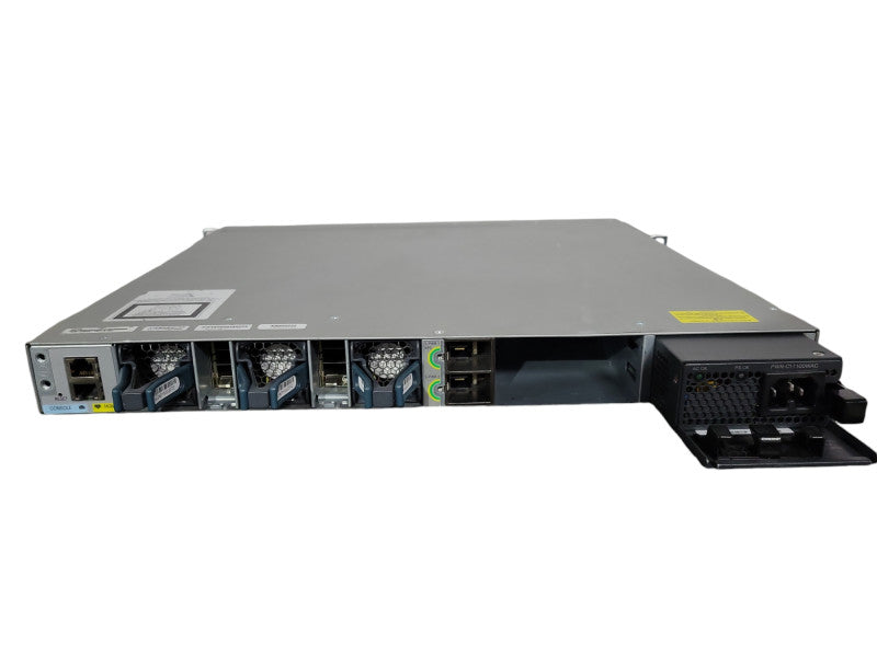 Cisco WS-C3850-48F-S 48-Port Gigabit PoE+ Switch, 1x 1100W PSU !