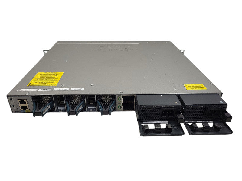 Cisco WS-C3850-12X48U-S 48-port UPOE Switch /w C3850-NM-4-1G 2x 1100WAC PSU $