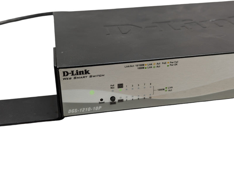 D-Link Web Smart Switch 8 Port Gigabit PoE 2x SFP DSG-1210-10P -