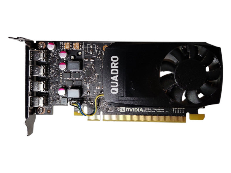 NVIDIA Quadro P1000 4GB Graphics Card, 4x mini DisplayPort Q