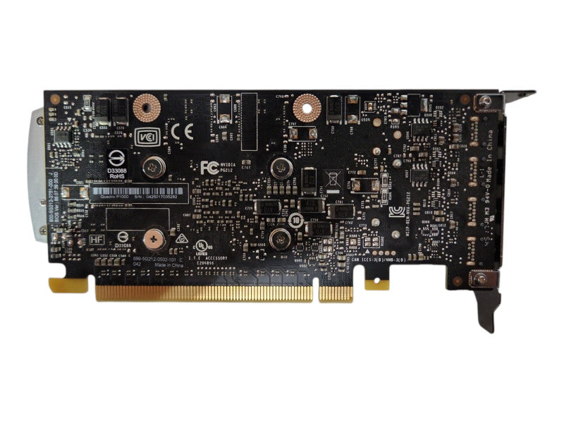 NVIDIA Quadro P1000 4GB Graphics Card, 4x mini DisplayPort Q