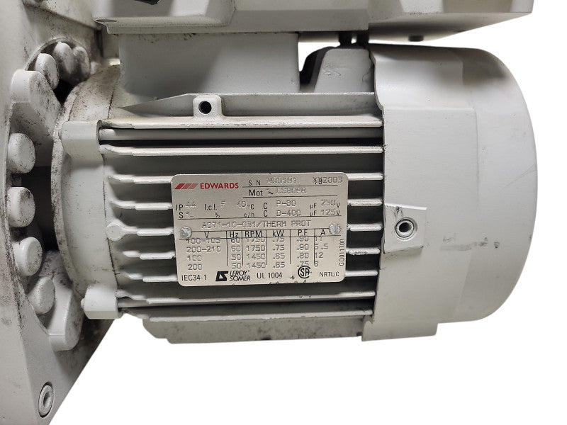 EDWARDS 18 Vacuum Pump E1M18 208V READ $