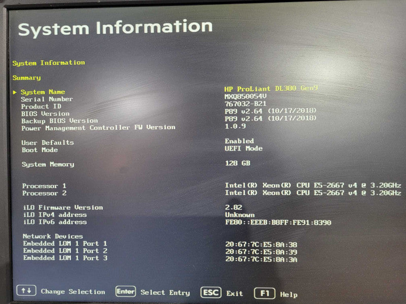 HP ProLiant DL380 Gen9 2x Xeon E5-2667 v4 | 128GB RAM | P840 2x800W PSU 2.5" !