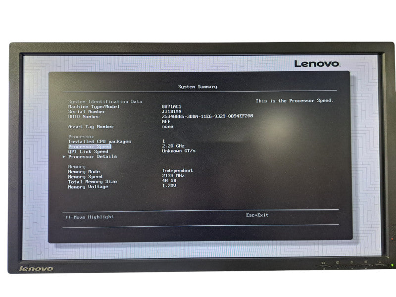 Lenovo X3650 M5 2U 8x 2.5"| Xeon E5-2630 v4 @2.20GHz, 48GB DDR4, M5210 RAID
