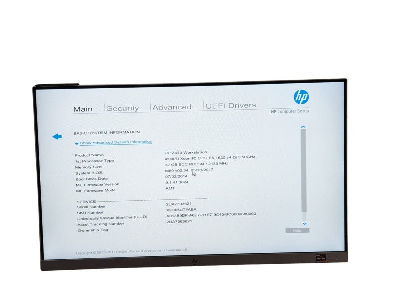 HP Workstation PC Z440 Intel Xeon E5-1620 v4 @ 3.80Ghz 32GB RAM & 512GB SSD  Q-