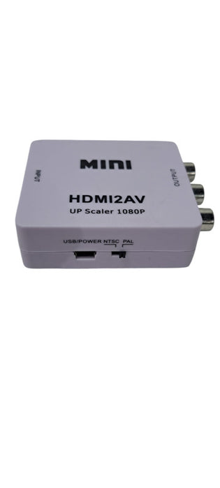 HDMI2AV Mini Converter HDMI To AV Adapter HDMI to RCA 1080P HD Video Audio Q