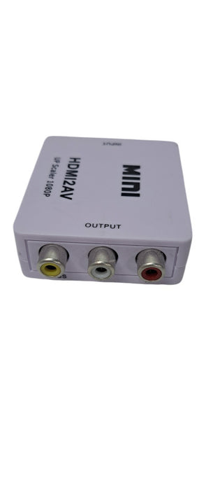HDMI2AV Mini Converter HDMI To AV Adapter HDMI to RCA 1080P HD Video Audio Q