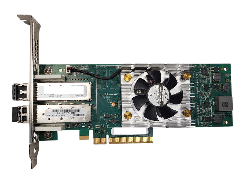 HP QLogic QLE2662 16Gb SFP+ Dual Port HBA adapter QW972-63001 (High Bracket) Q$