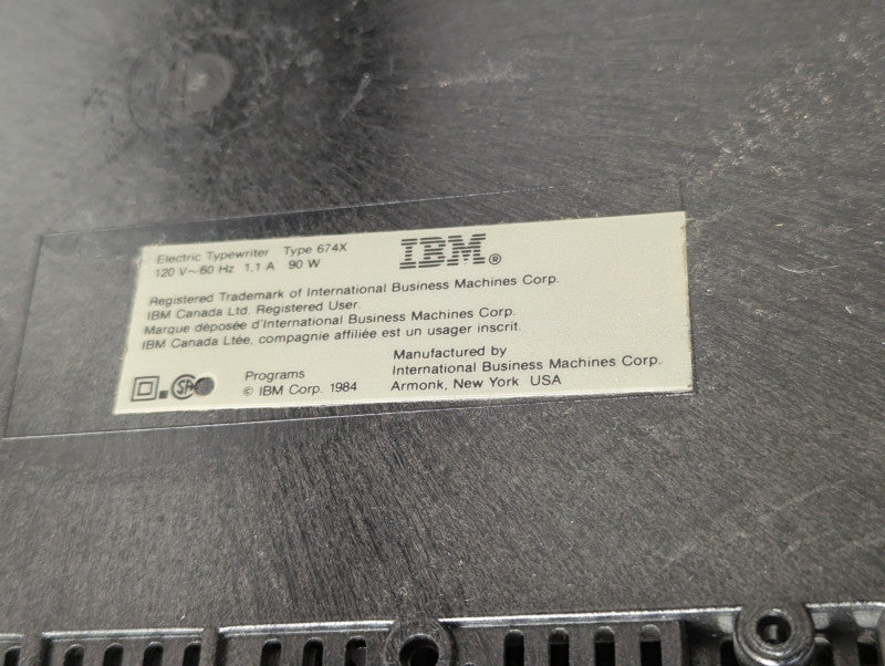 IBM WheelWriter  3 Electric Typewriter Type 674X -