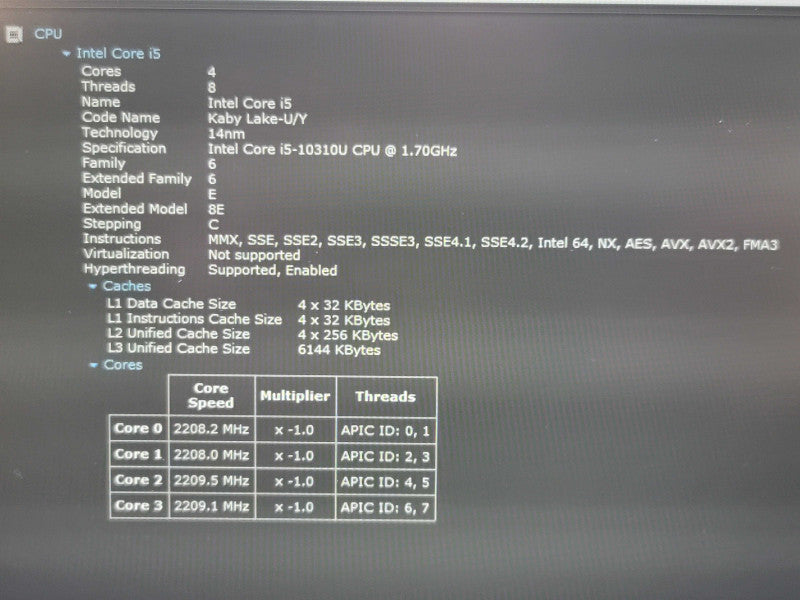 Dell Latitude 5510| i5-10310U| 16GB DDR4| 512GB SSD READ β Lap200