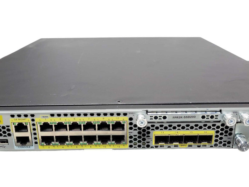 Cisco FPR-2130 Security Appliance Firewall w/ FPR2K-SSD200 SSD 2x PSU _