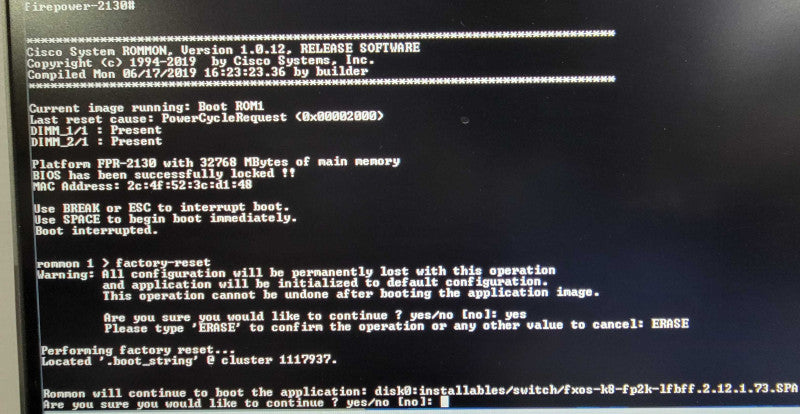 Cisco FPR-2130 Security Appliance Firewall w/ FPR2K-SSD200 SSD 2x PSU _