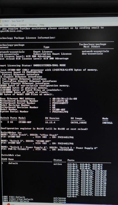 Cisco C9300-48P-E V03 Catalyst 9300 48-port PoE+ Managed Switch 1x PSU, READ _