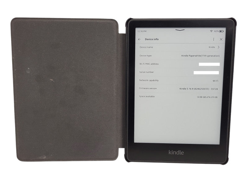 Amazon\tKindle Paperwhite 11th Gen E-Reader 8GB Includes Case $