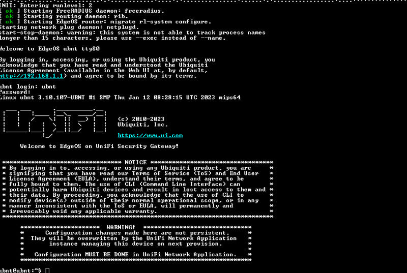 Ubiquiti Networks UniFi USG Security Gateway | Factory Reset Q