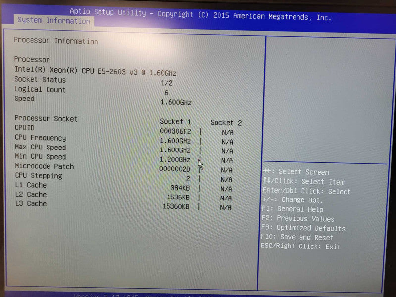 Lenovo RD350 Intel Xeon E5-2603 v3 @ 1.60Ghz 16GB 2x PSU No HDD $