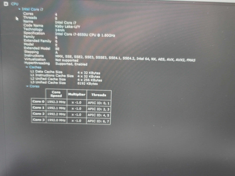 Lenovo ThinkPad P15s| i7-8550U| 16GB DDR4| Quadro P520| 500GB SATA SSD READ β Lap200