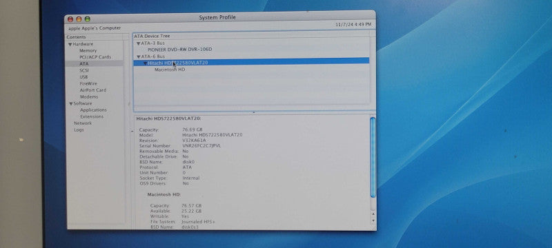 Apple iMac PowerPC G4 1.25GHz 256MB RAM, 76GB HDD,  _