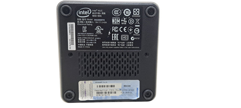 Intel NUC D54250WYK Micro I5-4250u 1.3Ghz 8GB RAM| 120GB SSD