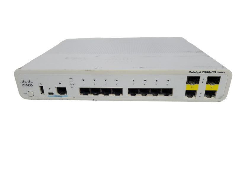 Cisco WS-C2960CG-8TC-L 8 Port Gigabit Ethernet Network Switch !