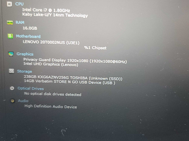 Lenovo ThinkPad T14s| i5-10210U| 16GB RAM| 256GB SSD  β Lap200