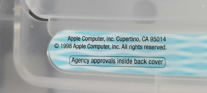 Vintage Apple iMac M4984 1998 PowerPC with Keyboard & Mouse _