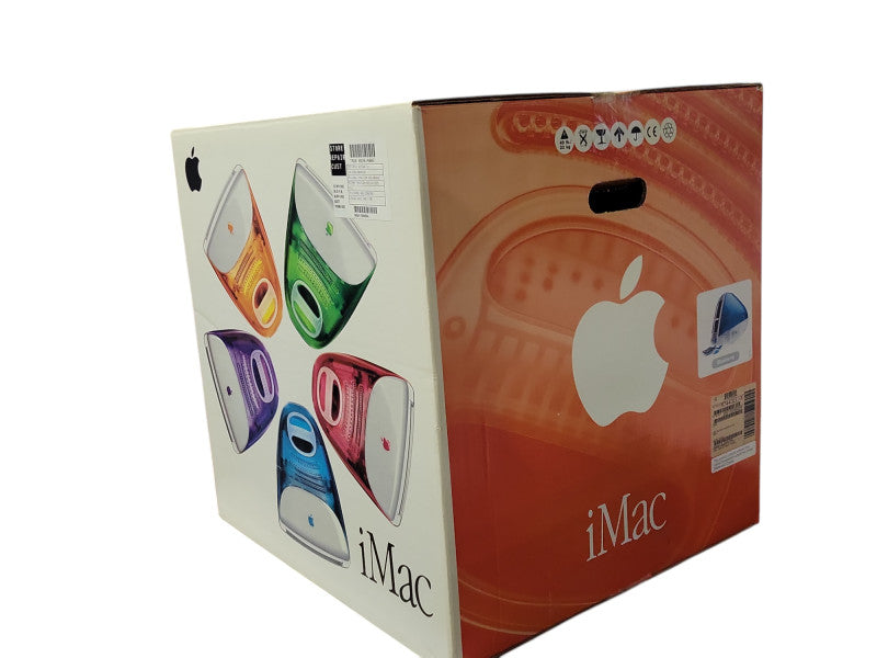 Vintage Apple iMac M4984 1998 PowerPC with Keyboard & Mouse _