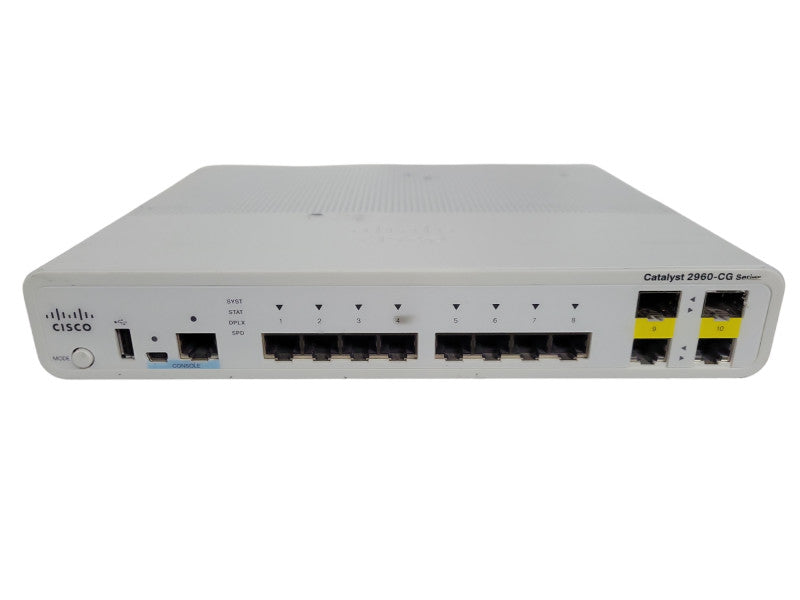 Cisco WS-C2960CG-8TC-L 8 Port Gigabit Ethernet Network Switch !