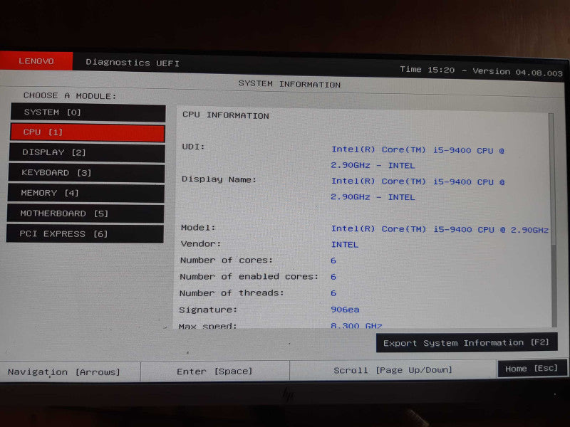 Lenovo ThinkCentre M720e, SFF Desktop, i5-9400 2.90GHz, 16GB DDR4
