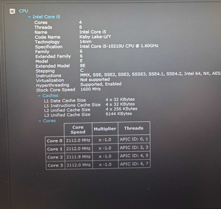 HP EliteBook 840 G7 Intel Core i5-10210U@1.6GHz 16GB RAM 256GB SSD  Lap200