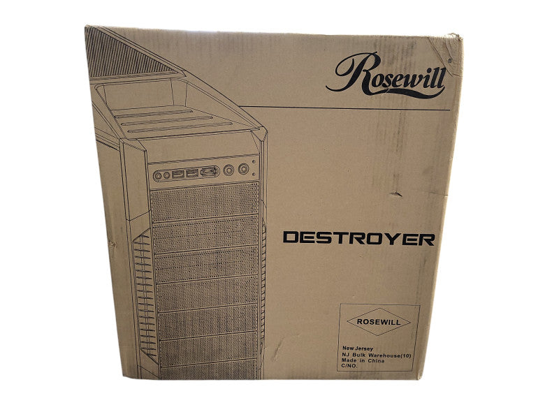 Rosewill DESTROYER Black Gaming ATX Mid Tower Computer Case 50002851 Brand ne Q$