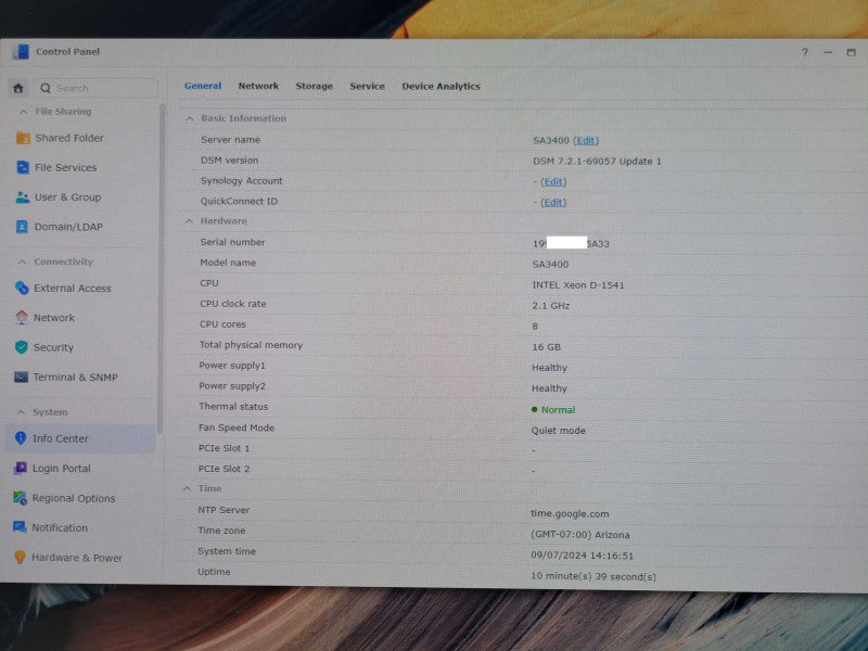 Synology SA3400 12 Bay NAS Storage System 48TB SAS Drives (6x 8TB) _