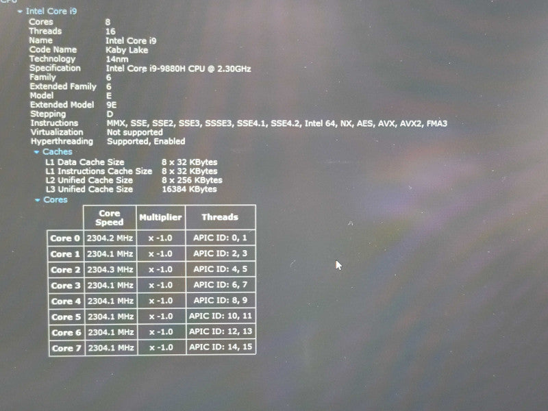 Lenovo ThinkPad P53| i9-9800H| 32GB DDR4| RTX 4000| 1TB M.2 READ  β Lap200