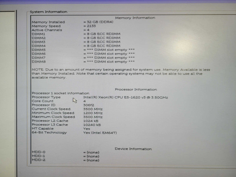 Dell Precision T5810 | Xeon E5-1620 v3 @3.5GHz, 32GB DDR4, K620 GP !