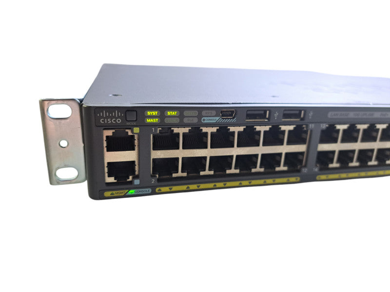 Cisco WS-C2960X-48LPD-L V06 | 48-Port Gigabit PoE+ 370W Switch | 2x 10G SFP+