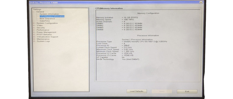 Dell Precision T3600 | Xeon E5-1607 0 | 16GB DDR3 | No HDD | FirePro V4900