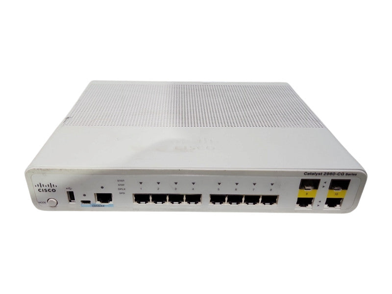 Cisco WS-C2960CG-8TC-L 8 Port Gigabit Ethernet Network Switch  !