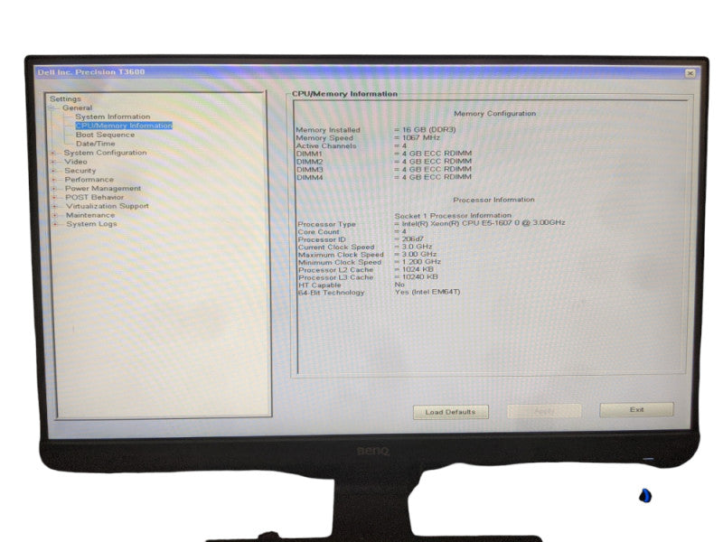 Dell Precision T3600 | Xeon E5-1607 0 | 16GB DDR3 | No HDD | PERC H310